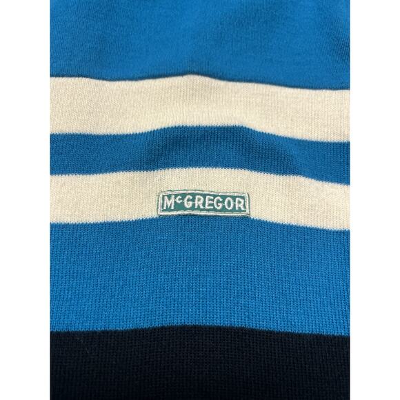 Vintage McGregor Mens Track Jacket Large Full Zip Tennis Varsity 80s Activewear - Picture 2 of 8